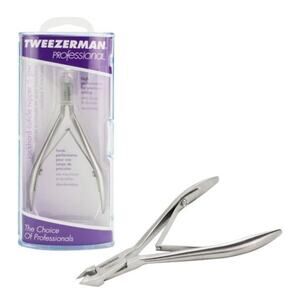 Tweezerman Professional Rockhard Cuticle Nipper 1/2 Jaw Stainless Steel Nail Car